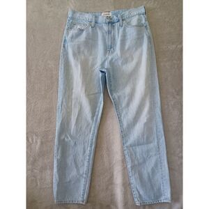 Madewell Sz 31 Jeans The Perfect Summer Jean Light Wash Mom Relaxed Straight Leg